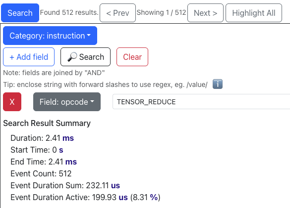 Profile viewer showing performance after Step 6 optimization.